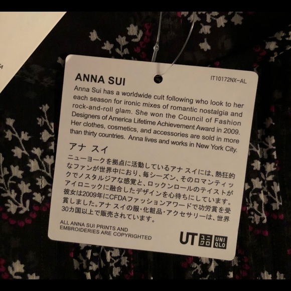 Anna Sui/Uniqlo Romantic Floral Sheer Blouse - Picture 3 of 6